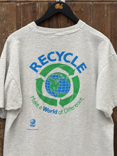 Load image into Gallery viewer, AT&amp;T Vintage 90s Recycle Tee Grey ABC Vintage 