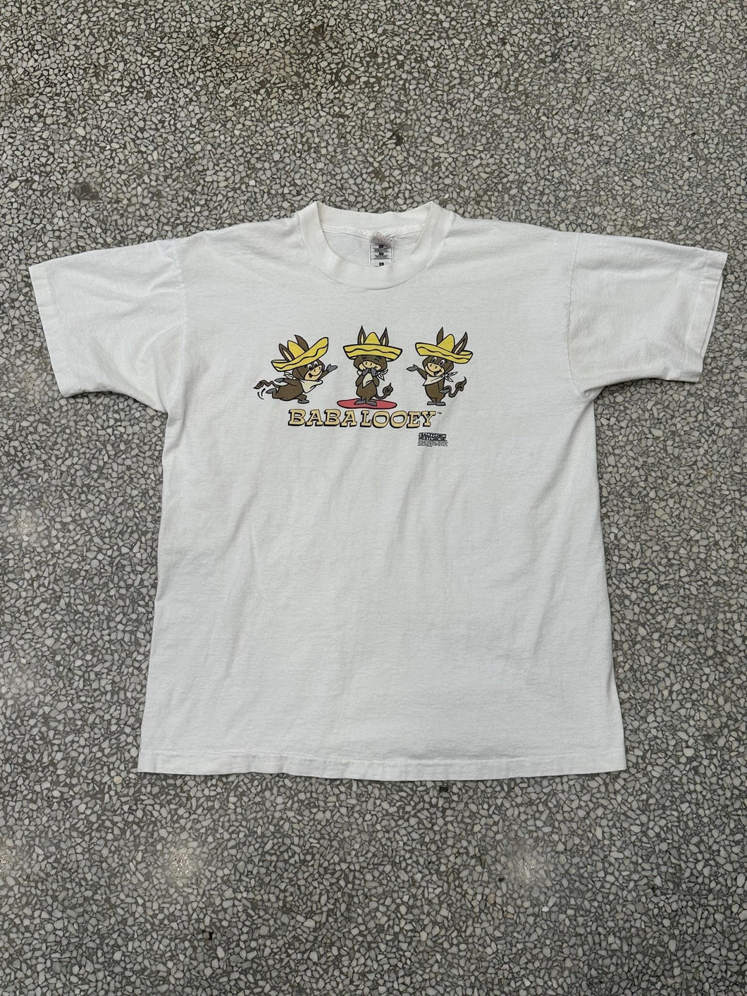 Baba Looey Vintage 1997 Cartoon Tee White ABC Vintage 