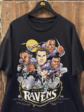 Baltimore Ravens Vintage 1996 Players Xplosion Tee Black ABC Vintage 