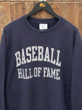 Load image into Gallery viewer, Baseball Hall of Fame Vintage 2000s Champion Reverse Weave Crewneck Faded Navy ABC Vintage 