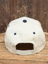 Load image into Gallery viewer, Bitch &amp; Moan Vintage 90s Snapback Aged Cream Navy ABC Vintage 
