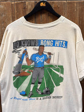 Load image into Gallery viewer, Bo Jackson Vintage 90s Bo Knows Bong Hits Smoking Tee Cream ABC Vintage 