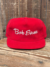 Load image into Gallery viewer, Bob Evans Vintage 90s Corduroy Snapback Red ABC Vintage 