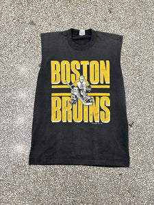 Boston Bruins Vintage 1989 Cutoff Tee Sun Faded ABC Vintage 