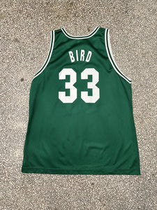 Boston Celtics Larry Bird Vintage 90s Champions Basketball Jersey Green ABC Vintage 