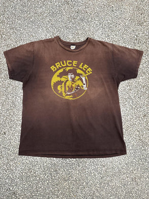 Bruce Lee Dragon Vintage 90s Paper Thin Faded Brown ABC Vintage 