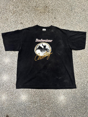 Budweiser Country Vintage 90s Tee Faded Black ABC Vintage 