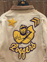 Load image into Gallery viewer, Carhartt Vintage 90s 1 of 1 Custom Chenille Patches Detroit Jacket Blanket Lined Faded Brown ABC Vintage 