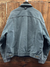 Load image into Gallery viewer, Carhartt Vintage 90s Blanket Lined Trucker Jacket Teal ABC Vintage 