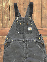 Load image into Gallery viewer, Carhartt Vintage 90s Double Knee Canvas Quilted Overalls Faded Grey ABC Vintage 