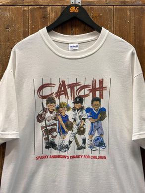 Catch Vintage 2000s Sparky Anderson's Charity Tee White ABC Vintage 