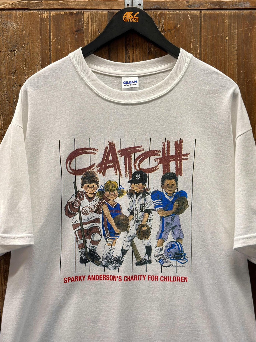 Catch Vintage 2000s Sparky Anderson's Charity Tee White ABC Vintage 