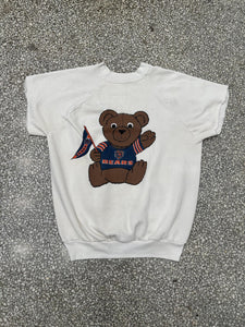 Chicago Bears Vintage 90s Cutoff Crewneck White ABC Vintage 