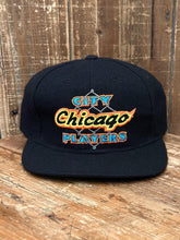 Load image into Gallery viewer, Chicago City Players Vintage 1989 Starter Snapback Black ABC Vintage 