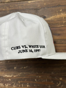 Chicago Cubs VS White Sox Vintage 1997 Eagles Snapback White ABC Vintage 