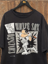 Load image into Gallery viewer, Chicago White Sox Vintage 1992 Jack Davis Boxy Tee Black ABC Vintage 