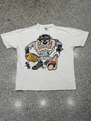 Chicago White Sox Vintage 1994 Taz Tee Faded White ABC Vintage 