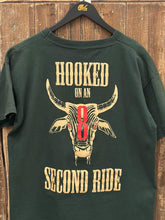 Load image into Gallery viewer, Chris LeDoux Vintage 90s Hooked on an 8 Second Ride Tee Green ABC Vintage 