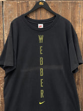 Load image into Gallery viewer, Chris Webber Michigan Wolverines Vintage 90s Nike Tee Black ABC Vintage 