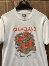 Load image into Gallery viewer, Cleveland Browns Vintage 1989 Woof Trample Cartoon Tee White ABC Vintage 