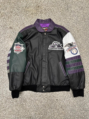 Colorado Rockies All Star Game Vintage 1998 Jeff Hamilton Leather Jacket ABC Vintage 