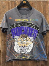 Load image into Gallery viewer, Colorado Rockies Vintage 1994 Taz Tee All Over Print Faded ABC Vintage 