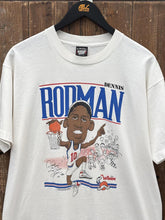 Load image into Gallery viewer, Dennis Rodman Vintage 1989 The Worm Screen Stars Best Tee White ABC Vintage XXL 