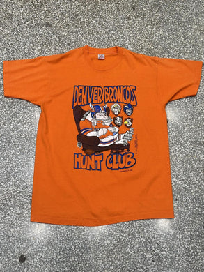 Denver Broncos Vintage 1993 Hunt Club Tee Orange ABC Vintage 