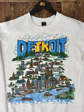 Load image into Gallery viewer, Detroit City View Vintage 1985 Crewneck White ABC Vintage 