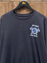 Load image into Gallery viewer, Detroit Fire Dept Vintage 2000s Defend The Den L/S Tee Black ABC Vintage 