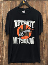 Load image into Gallery viewer, Detroit Hit-Squad Vintage 80s Basketball Tee Paper Thin Black ABC Vintage 