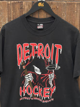 Load image into Gallery viewer, Detroit Hockey Vintage 80s Detroit's Newest Bad Boys Reaper Tee Black ABC Vintage 