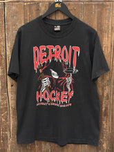 Load image into Gallery viewer, Detroit Hockey Vintage 80s Detroit's Newest Bad Boys Reaper Tee Black ABC Vintage 