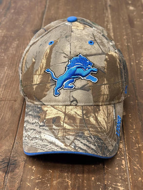 Detroit Lions '47 Tree Camo Dad Hat ABC Vintage 