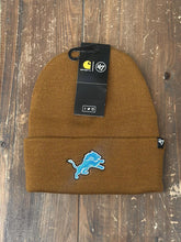 Load image into Gallery viewer, Detroit Lions Carhartt Beanie Brown ABC Vintage 