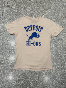 Detroit Lions Hi-Ons Tee Tan ABC Vintage 