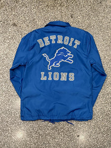 Detroit Lions Ultra Game Coach Jacket Blue ABC Vintage 