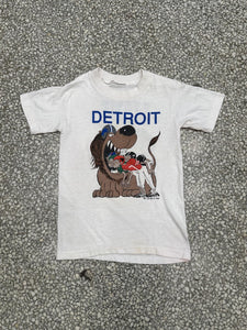 Detroit Lions Vintage 1990 Chomp Paper Thin White ABC Vintage 