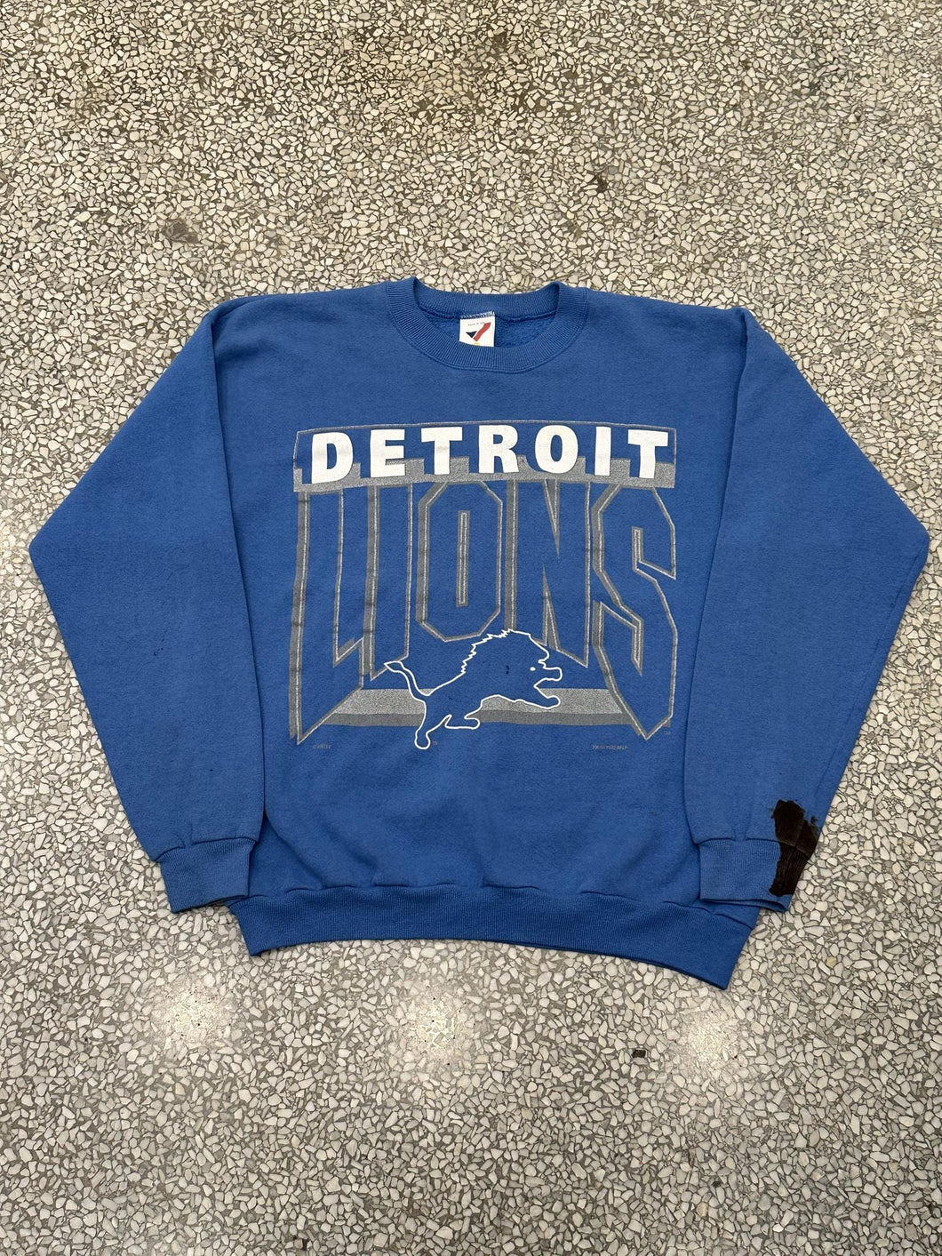 Detroit Lions Vintage 1992 Artex Crewneck Light Blue Silver ABC Vintage 