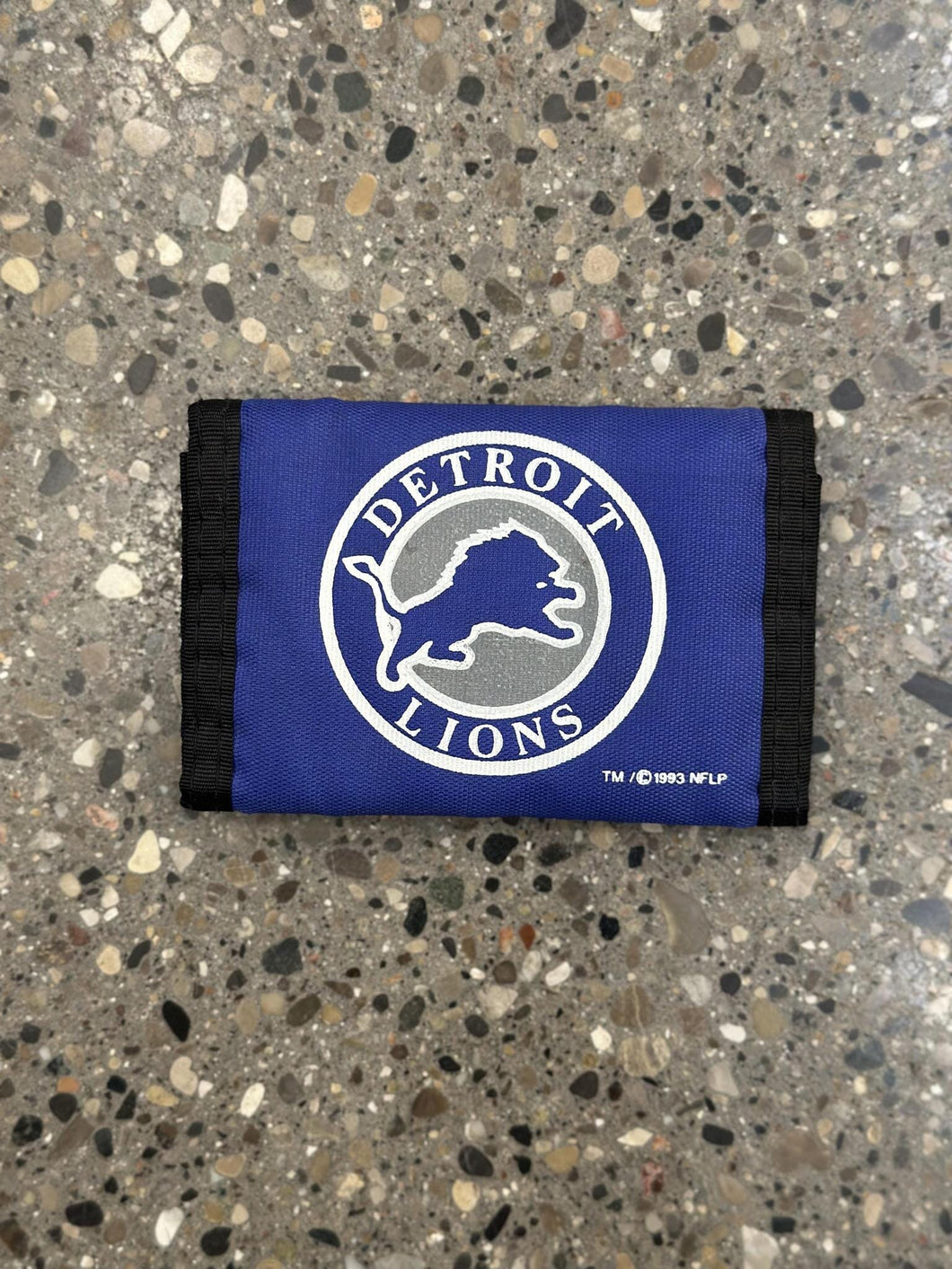 Detroit Lions Vintage 1993 Nylon Wallet Blue ABC Vintage 