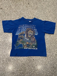 Detroit Lions Vintage 1994 RIP ROAR'N Tee Faded Blue ABC Vintage 