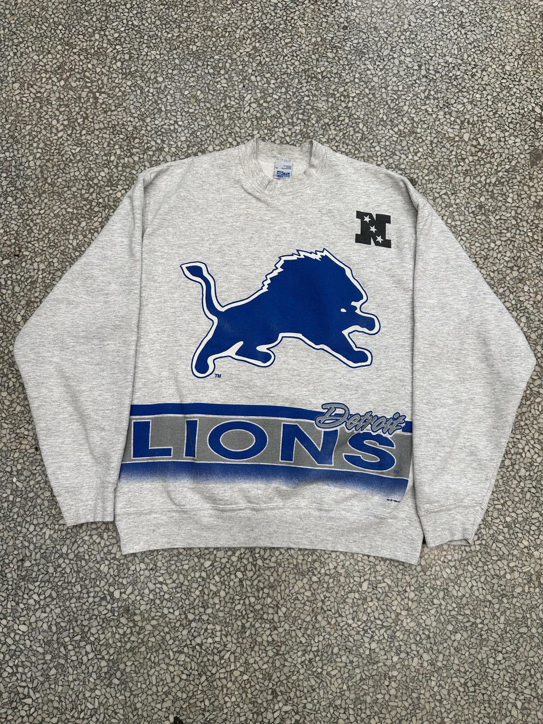 Detroit Lions Vintage 1994 Salem Crewneck Grey ABC Vintage 