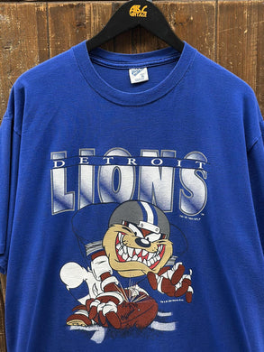 Detroit Lions Vintage 1994 Taz TD Tee Blue ABC Vintage 