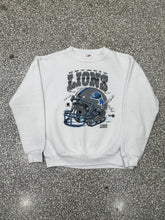 Load image into Gallery viewer, Detroit Lions Vintage 1995 Helmet Youth Crewneck White ABC Vintage 