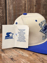 Load image into Gallery viewer, Detroit Lions Vintage 1995 Starter Snapback Sand Blue ABC Vintage 