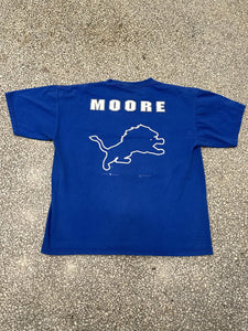 Detroit Lions Vintage 1996 Herman Moore Tee Faded Blue ABC Vintage 