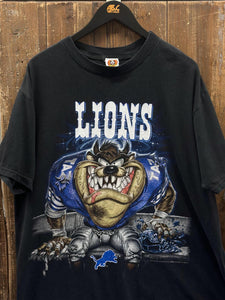 Detroit Lions Vintage 1997 Taz Tee Black ABC Vintage 