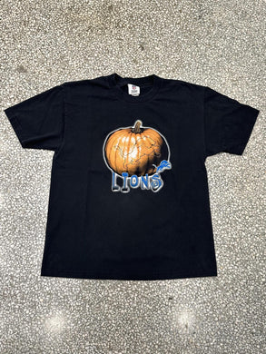 Detroit Lions Vintage 2000s Pumpkin Tee Black ABC Vintage 