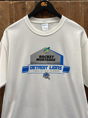 Detroit Lions Vintage 2000s Rocket Mortgage Training Camp Tee White ABC Vintage 