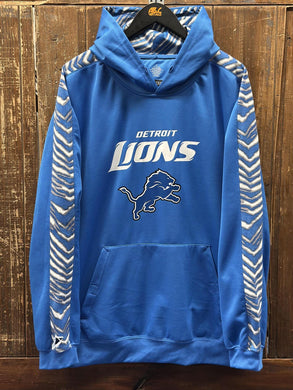Detroit Lions Vintage 2000s Zubaz Hoodie Blue ABC Vintage 
